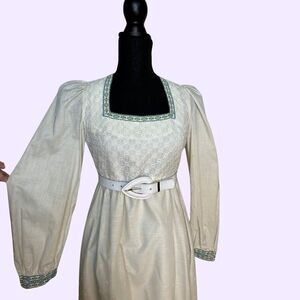 CANDI JONES California Cream Off White Maxi Dress Size 11